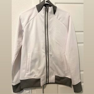 Under Armour Womens XL Cold-Gear Jacket Long Sleeve Full Zip Casual in White